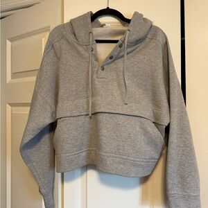 Anthropologie Daily Practice 1/2 Button Hoodie